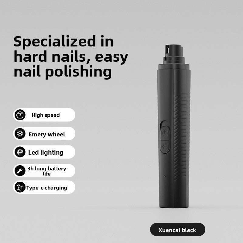 Rechargeable Pet Nail Grinder with LED Light